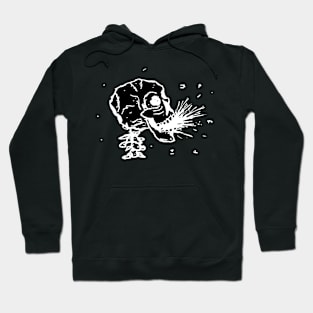 Dark and Gritty Spitting Skull Hoodie